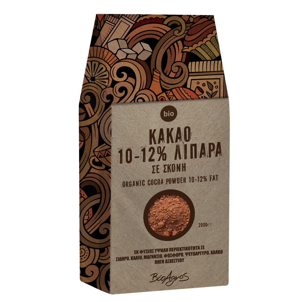 Βιολογικό Κακάο σε Σκόνη 10-12% 200gr - ΒΙΟΑΓΡΟΣ