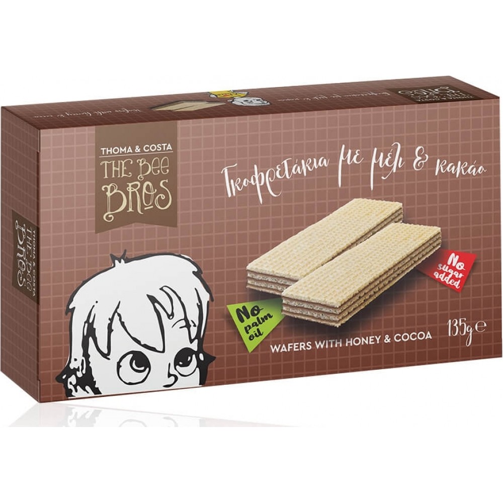 Stayia Farm The Bee Bros Γκοφρετάκια με Μέλι και Κακάο 135gr