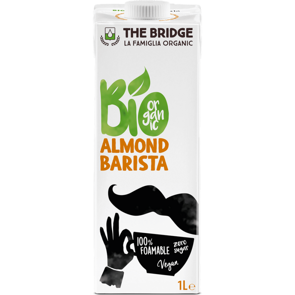Ρόφημα Αμυγδάλου Barista χωρίς ζάχαρη 1L The Bridge Bio