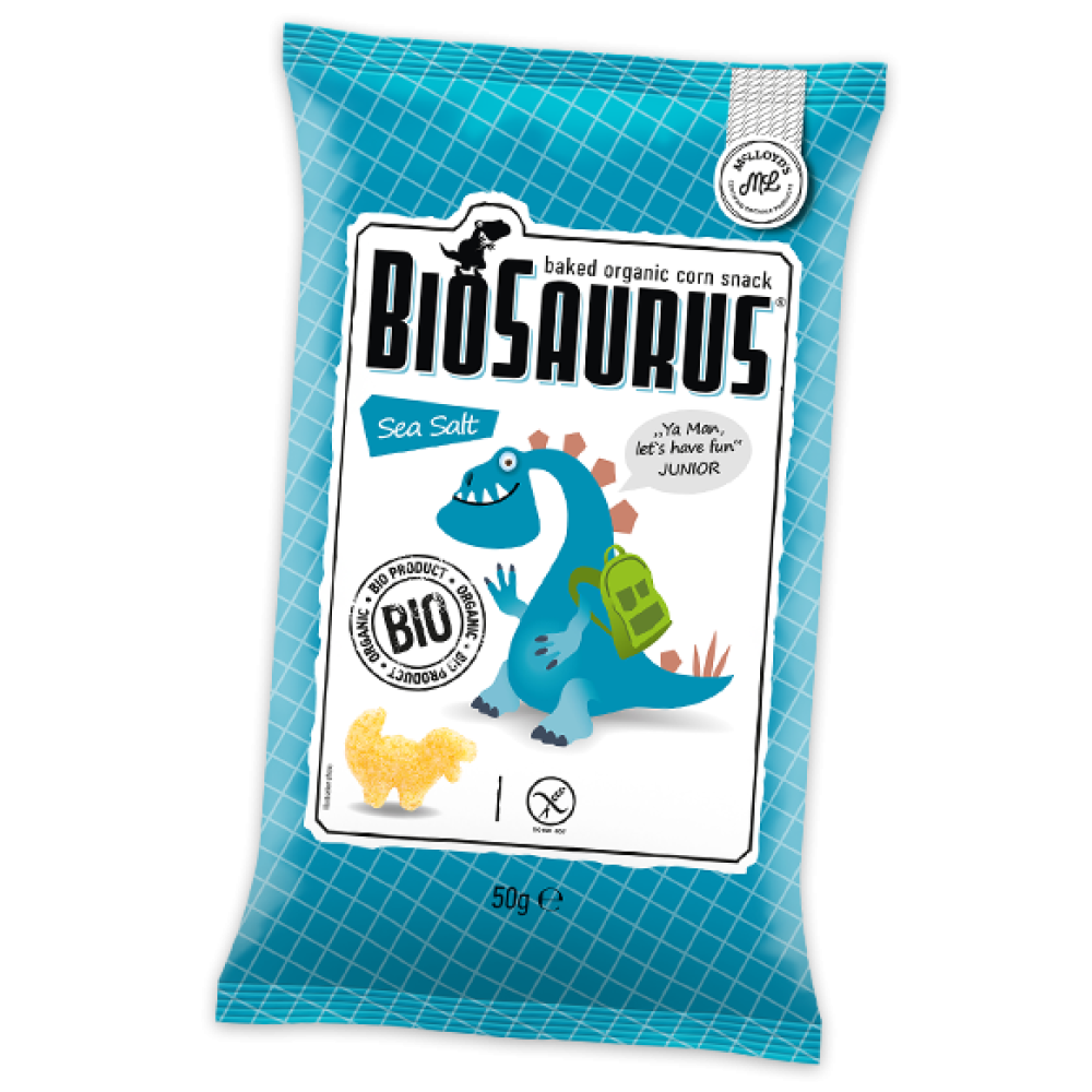 Vegan Γαριδάκια με Αλάτι Biosaurus 15g McLloyd's Bio