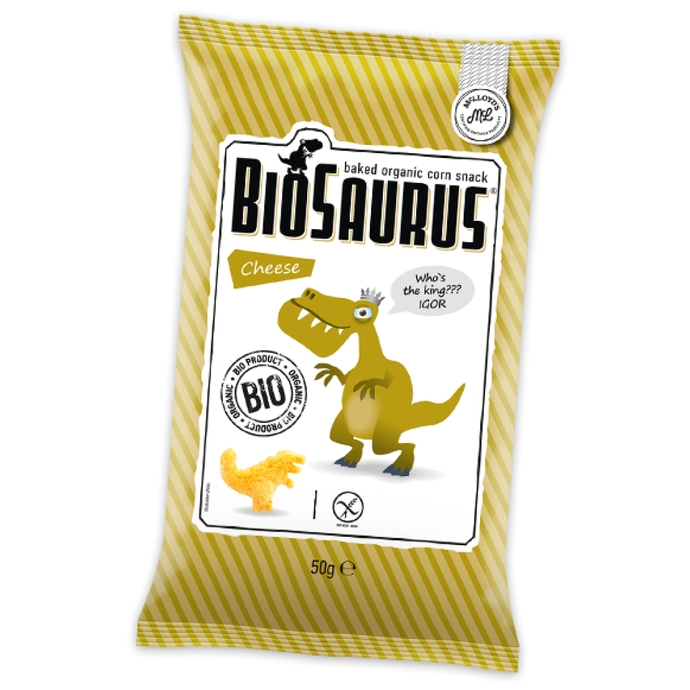 Γαριδάκια με Τυρί Biosaurus 15g McLloyd's Bio