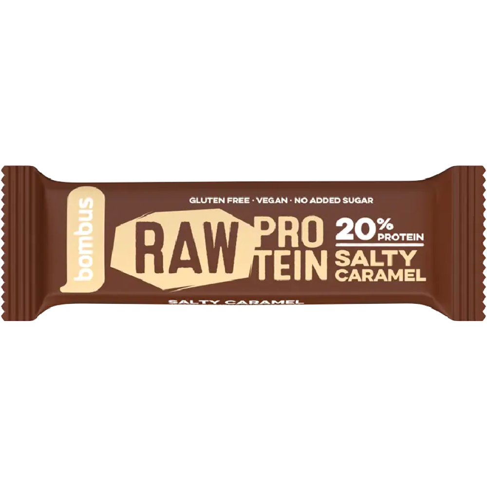 Μπάρα Πρωτεϊνης Raw με Αλατισμένη Καραμέλα 50g Bombus
