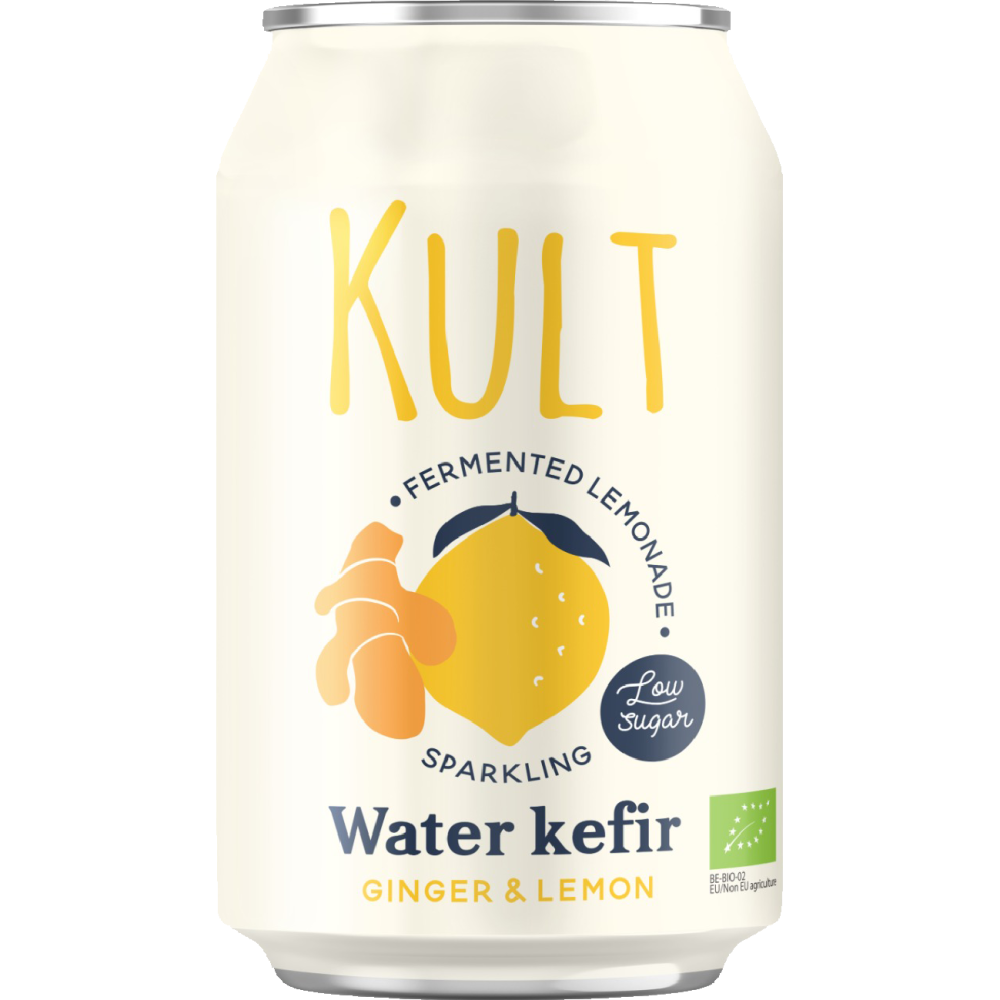 Κεφίρ Νερού με Ginger & Λεμόνι 330ml Kult Bio