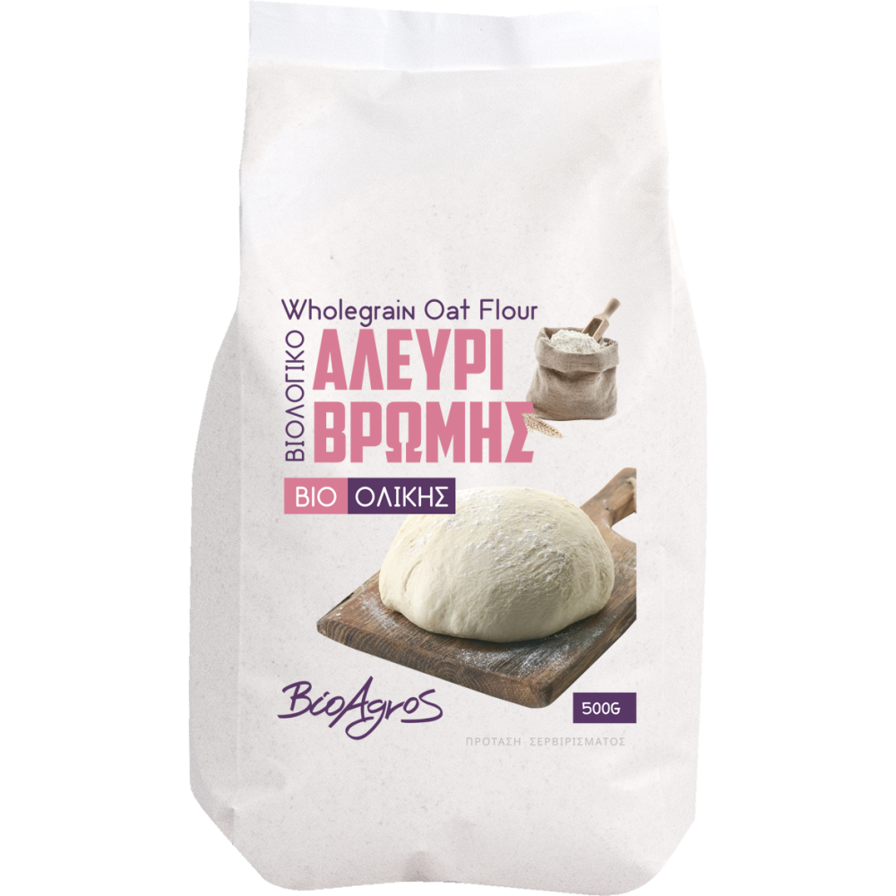 Αλεύρι Βρώμης Ολικής Άλεσης 500g Βιοαγρός Bio