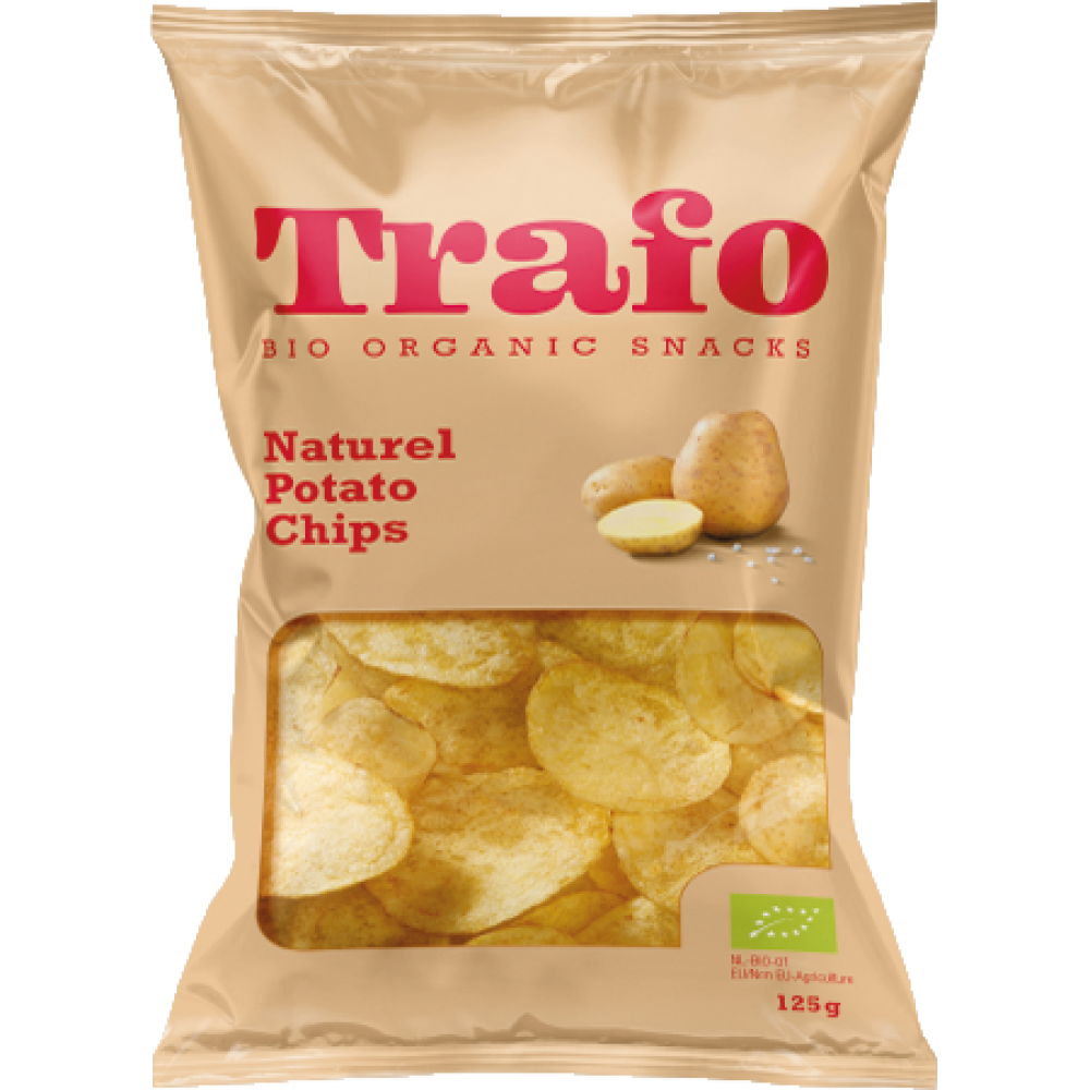 Βιολογικά Τσιπς Πατάτας με Αλάτι 125g Trafo Bio